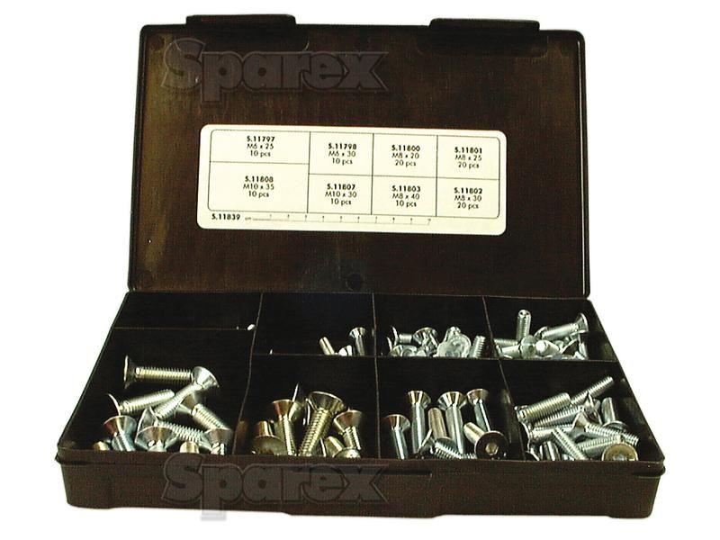Metric Countersunk Hexagon Socket Screw, Size: M6 - M10 x 25 - 35mm (Din 7991)
