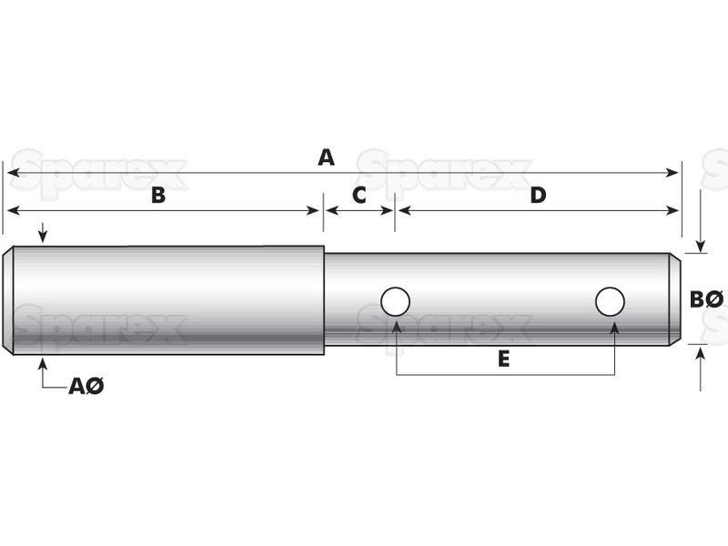 Top link pin - Dual category 19 - 25mm Cat.1/2 for Vicon VARIOUS