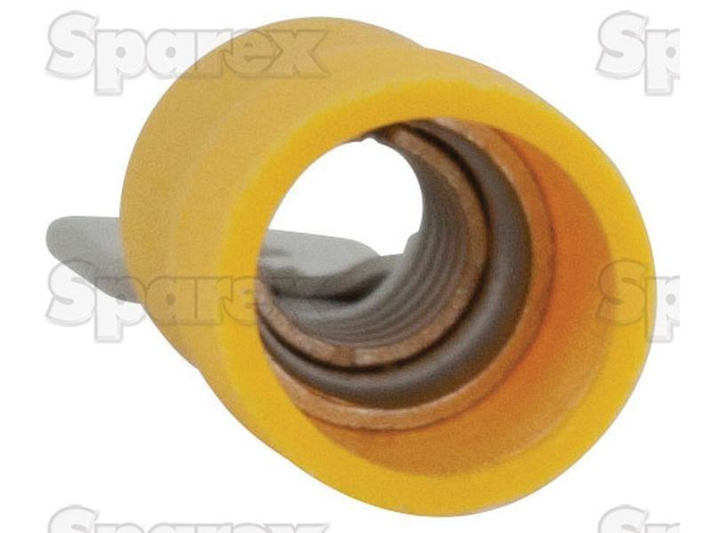 Pre Insulated Spade Terminal, Standard Grip - Male, 6.3mm, Yellow (4.0 - 6.0mm)