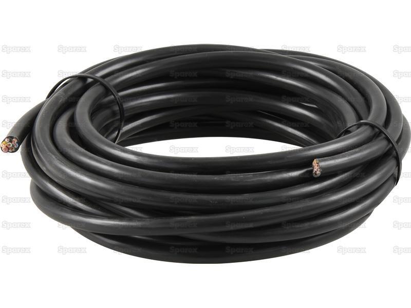 Electrical Cable - 7 Core, 1.5mm°² Cable, Black (Length: 1M), ()