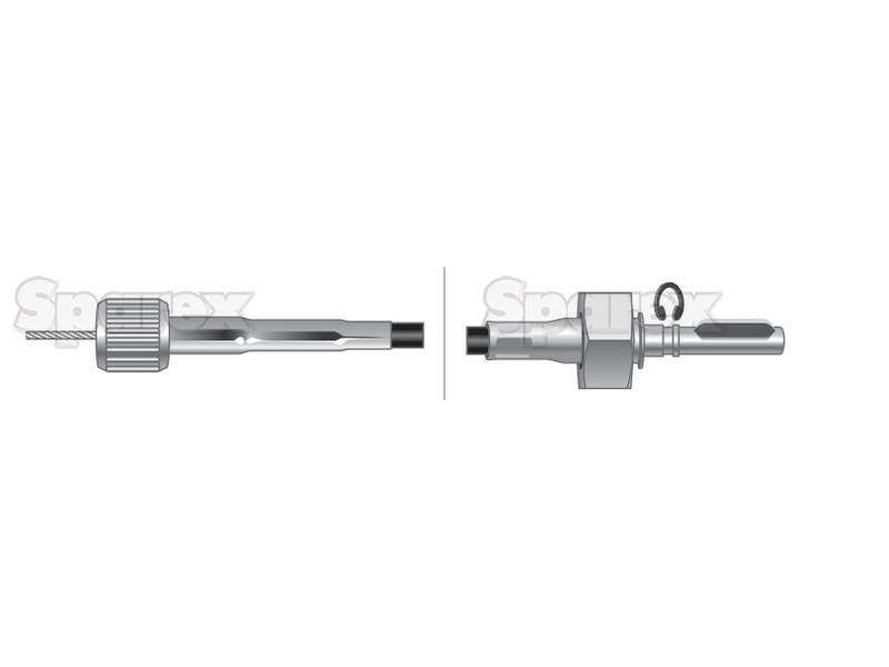 Drive Cable - Length: 1434mm, Outer cable length: 1400mm. for David Brown 990 (900 Series)