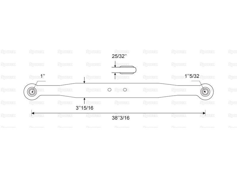 Lower Link Lift Arm - Complete (Cat. 1/2) for Ford New Holland TL100 (TL Series)