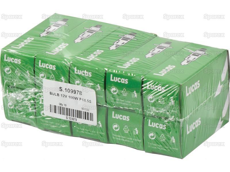 Halogen Plough Bulb, 12V, 100W, P14.5s Base Lucas (481, LLB481)