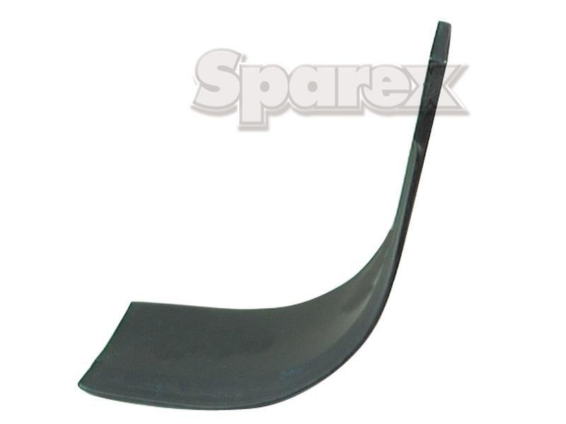 Rotavator Blade Curved LH 80x7mm Height: 210mm. Hole centres: 48mm. Hole Ø: 14.5mm. Replacement for Maschio for Maschio U