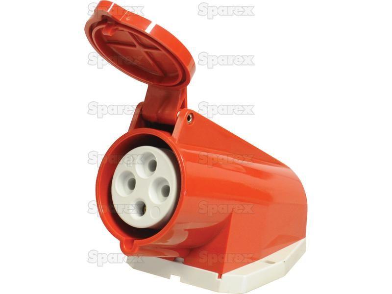 3 Phase Electrical Wall Mounted Socket, 32 Amps