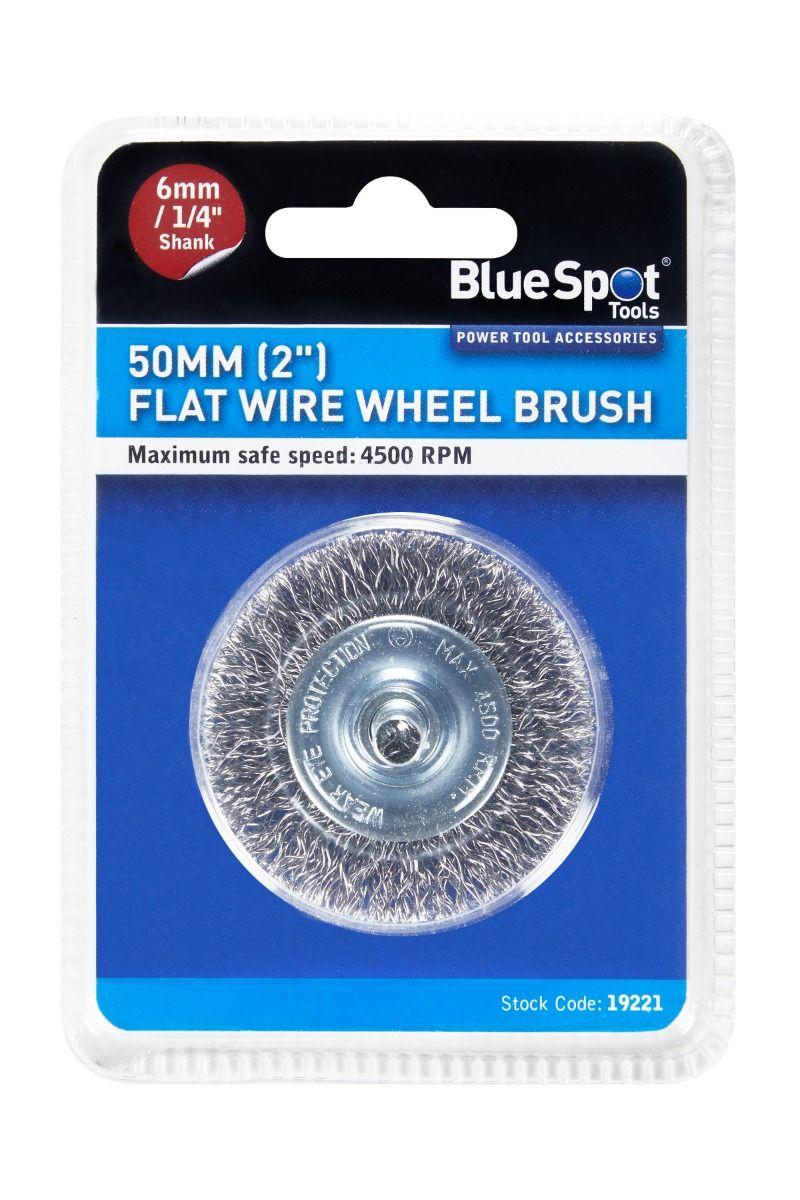 Blue Spot Tools 50mm (2") Flat Wire Wheel Brush