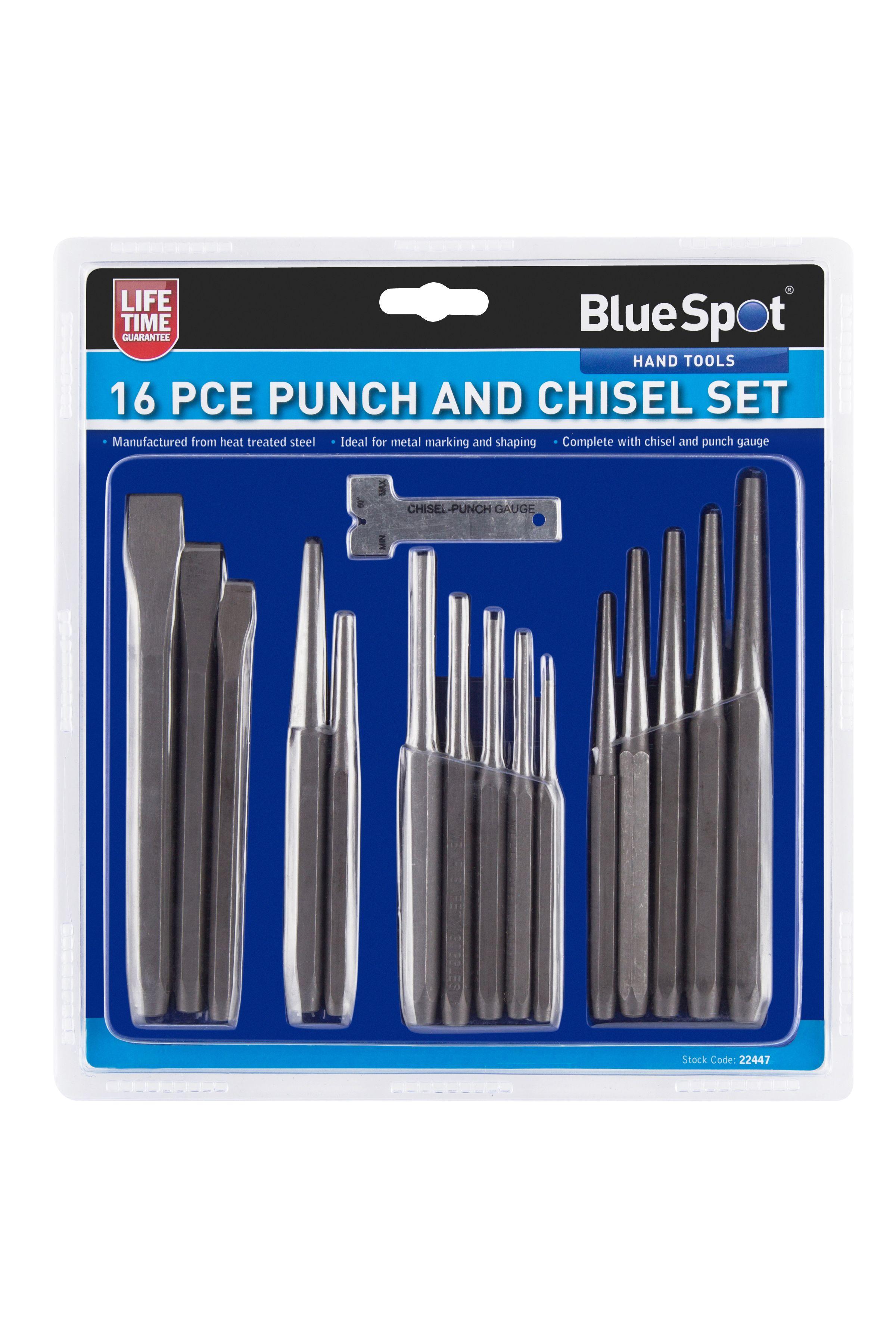 Blue Spot Tools 16 PCE Punch and Chisel Set