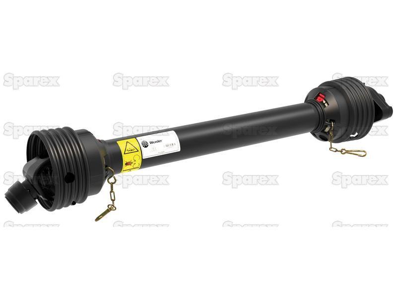 PTO Shaft - (Lz) Length: 1210mm, 1 3/4'' x 20 Spline Q.R. to 1 3/4'' x 20 Spline Shear Bolt Limiter