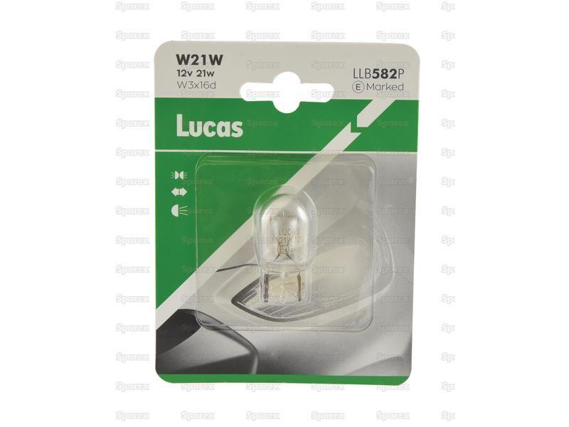 Halogen Side | Indicator Bulb, 12V, 21W, W3x16D Base Lucas (LLB582P)