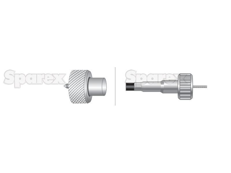 Drive Cable - Length: 889mm, Outer cable length: 834mm. for Leyland 502 (Marshall)