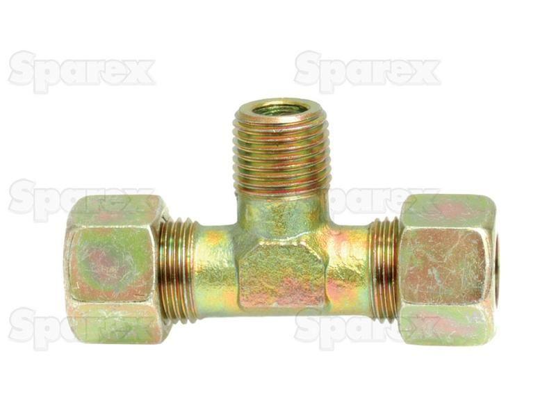 Hydraulic Metal Pipe Tee Stud Coupling T.E.V. 12L - M16 x 1.5 male stud branch PARKER HANNIFIN (TE12LMCF)
