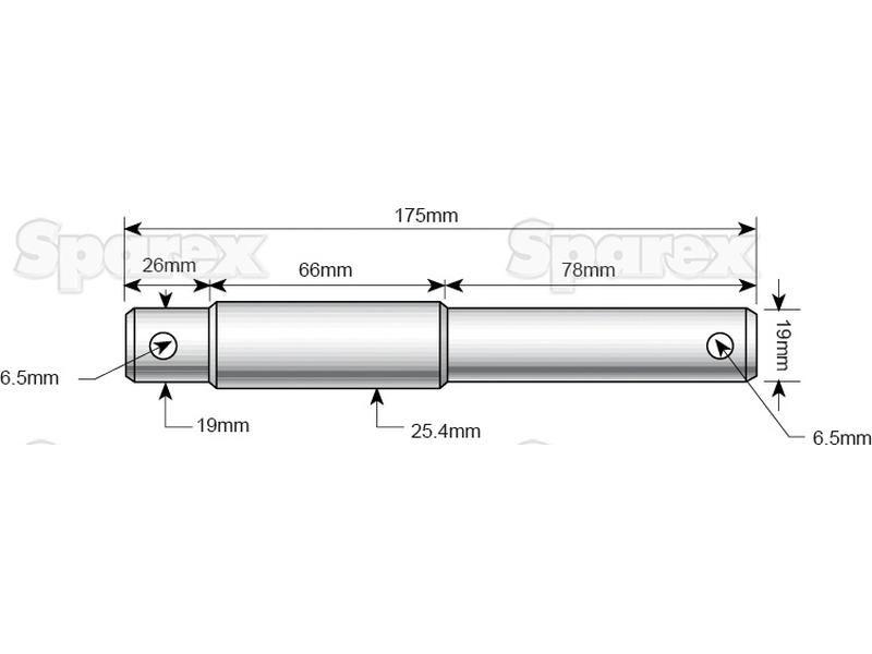 Top link pin - Dual category 19 - 25mm Cat.1/2