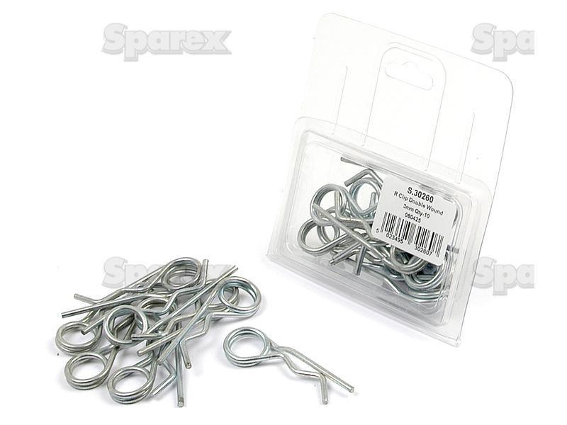 Double Wound Grip Clip, Clip Ø3mm x 75mm