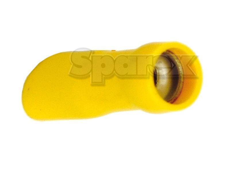 Pre Insulated Spade Terminal - Fully Insulated, Standard Grip - Female, 6.3mm, Yellow (4.0 - 6.0mm), (Bag )
