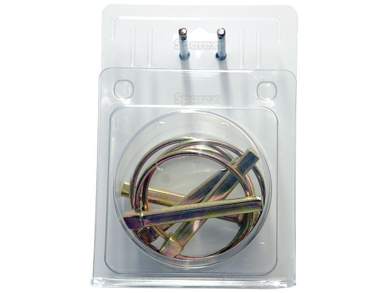 Round Linch Pin, Pin Ø9.5mm x 70mm (4 pcs. Agripak)