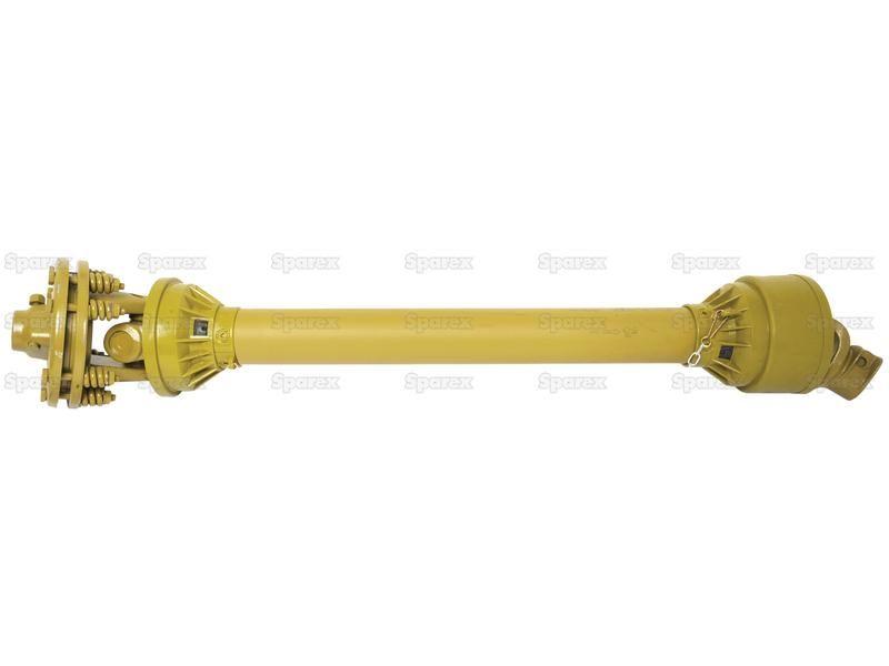 PTO Shaft - (Lz) Length: 838mm, 1 3/8'' x 6 Spline Q.R. to 1 3/8'' x 6 Spline Friction Disc Clutch
