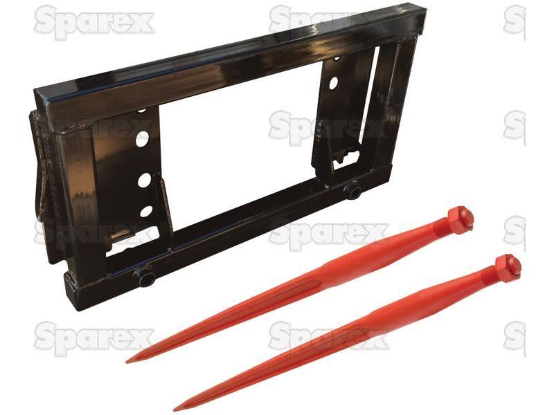Bobcat/Skid Steer Bale Frame - 2 x M22 x 1100mm Tines (SHW Brand)