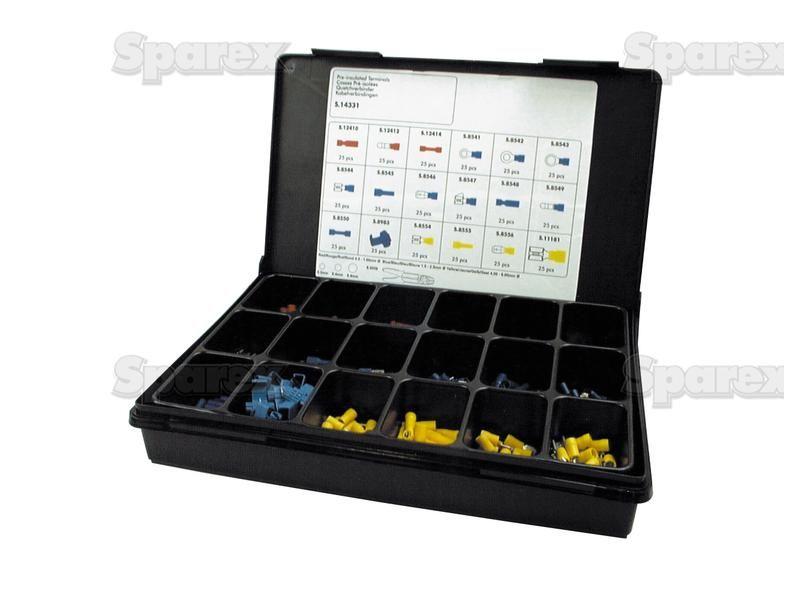 Pre Insulated Terminal Kit, Standard Crimp Assorted (Compak 450 pcs.)