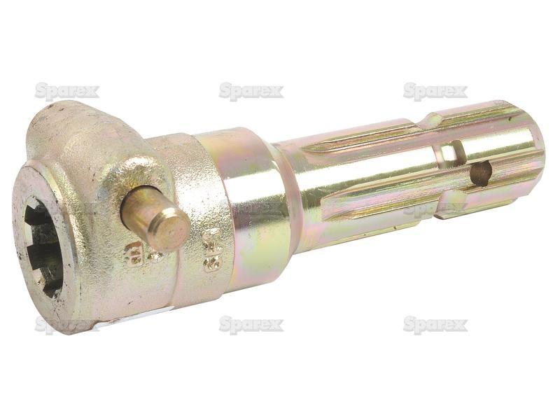 PTO Adaptor - Female spline 1 1/8'' - 6 x Male spline 1 3/8'' - 6 with Quick Release Pin.
