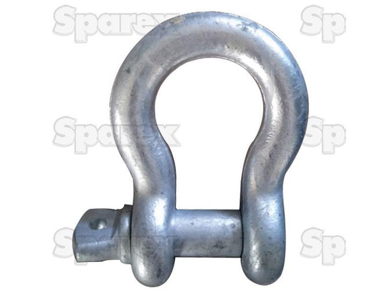 Bow Shackle, Pin Ø11mm, Size: 10mm (2 pcs. Agripak)