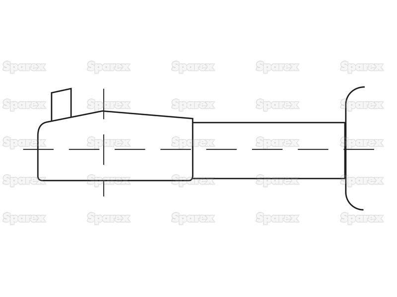 Gas Strut, Total length: 515mm for John Deere 6800 (6000 Series)
