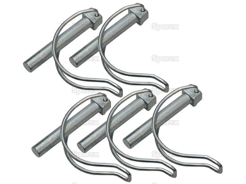 Pipe Linch Pin, Pin Ø10mm x 60mm (5 pcs. Agripak)
