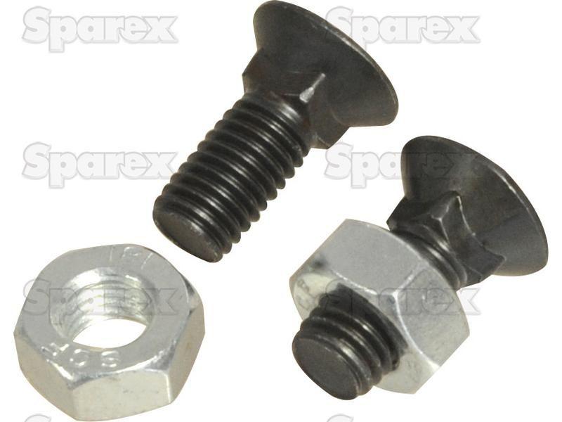 Round Countersunk Square Hex Bolt & Nut (TFCC), Replacement for Fiskars