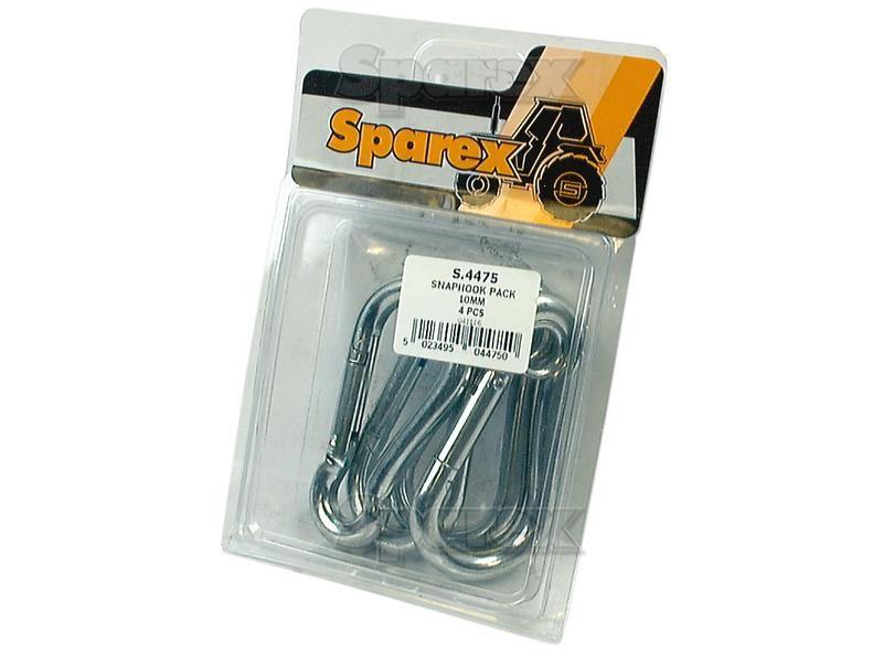 Snap Hooks, Hook Ø10mm x 100mm (4 pcs. Agripak)