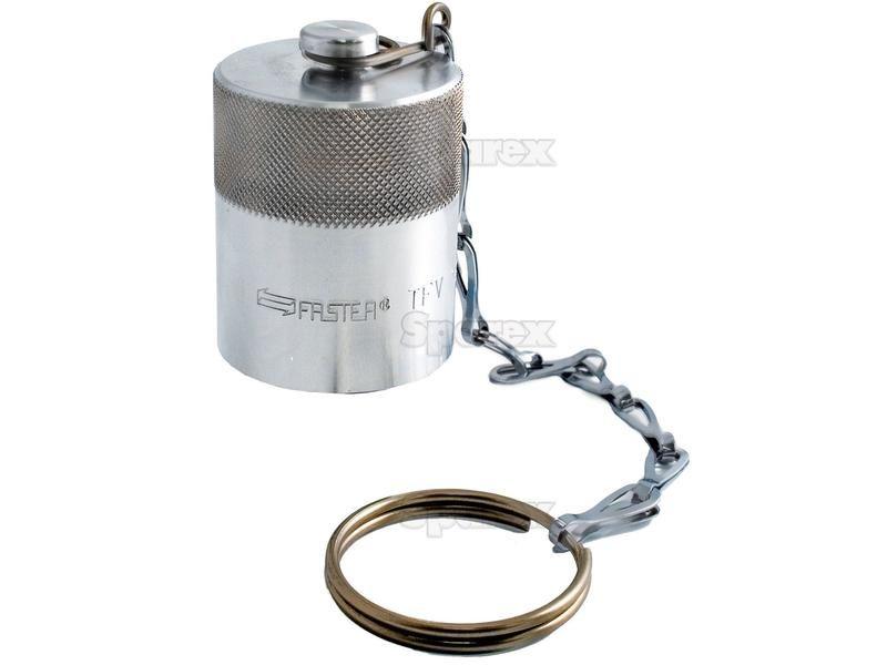 Dust Cap 1/2'' BZP Fits Male Screw-on Coupling TFV12S Faster S.p.A (TFV 12 S, TFV12S)