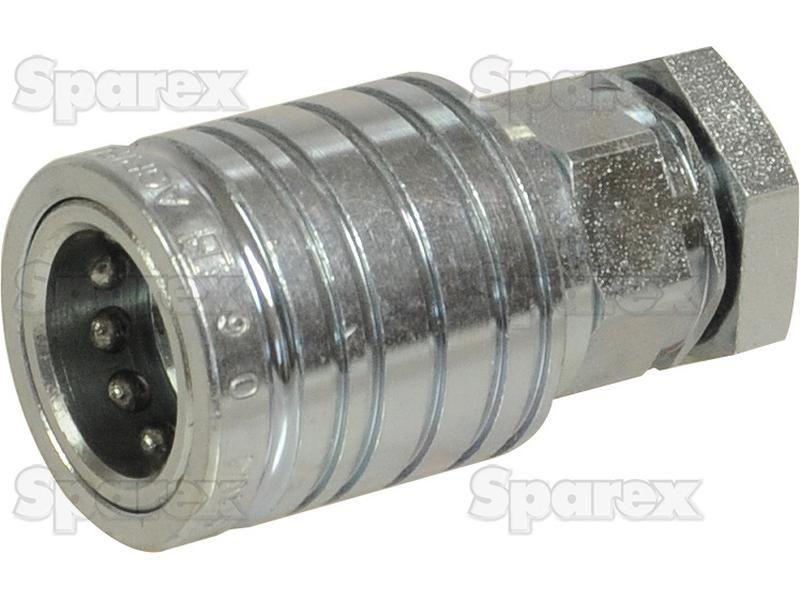 Sparex Quick Release Hydraulic Coupling Female 1/2'' Body x M22 x 1.50 Metric Male Thread PARKER HANNIFIN (4V54D6X5-B)