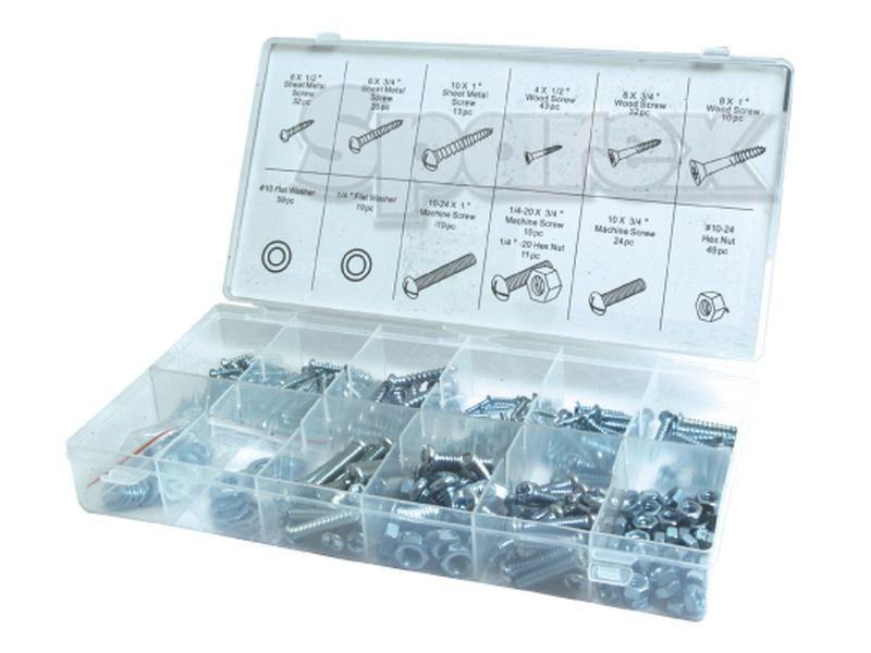 Metric Bolt and Setscrew Assortment (Din ) 347 pcs. Compak