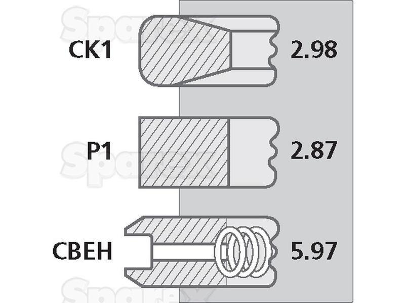 Piston Ring for Zetor (89003903, 89003904, 89003913)