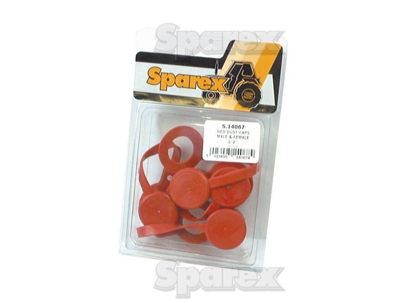 Dust Plug 1/2'' Red Fits   (4 pcs. Agripak)