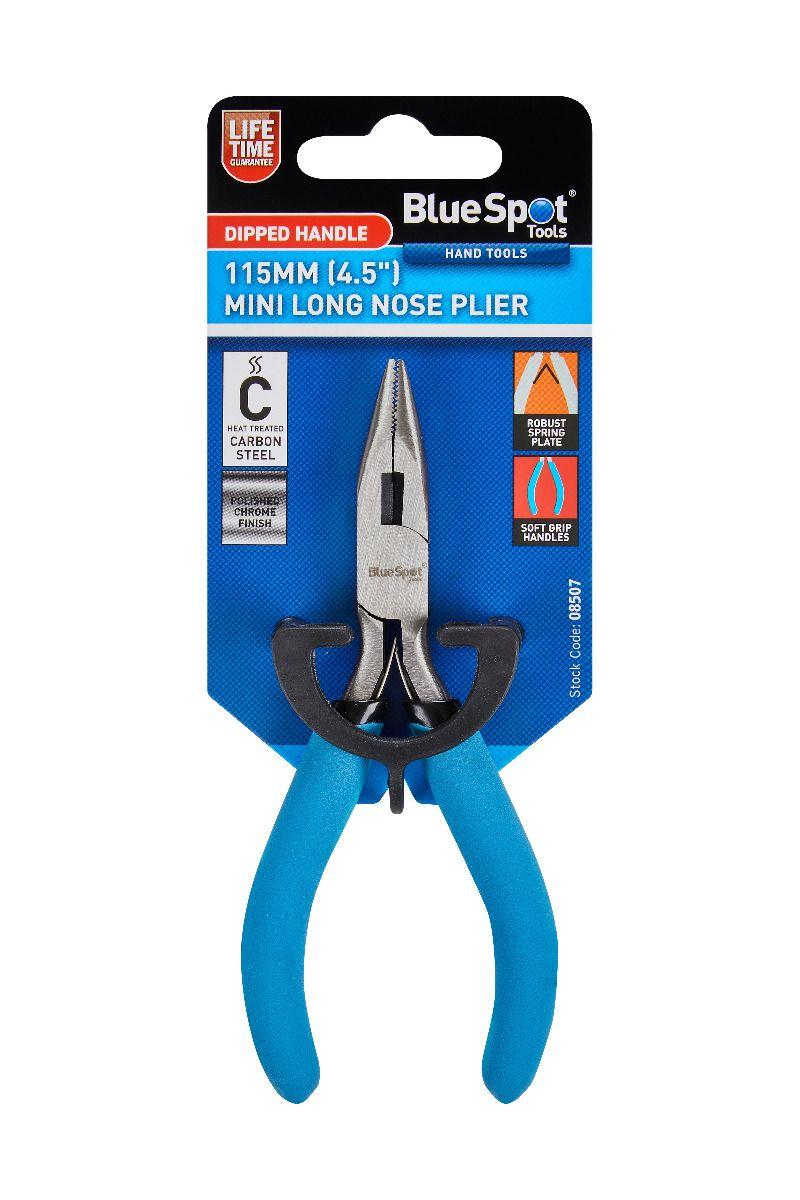 Blue Spot Tools Soft Grip Mini Long Nose Plier