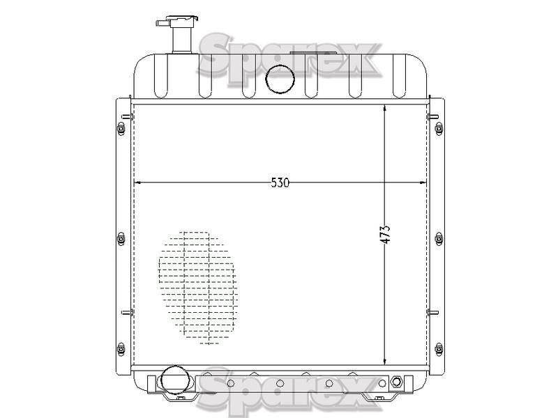 Radiator for Massey Ferguson 3065 (3000 Series)