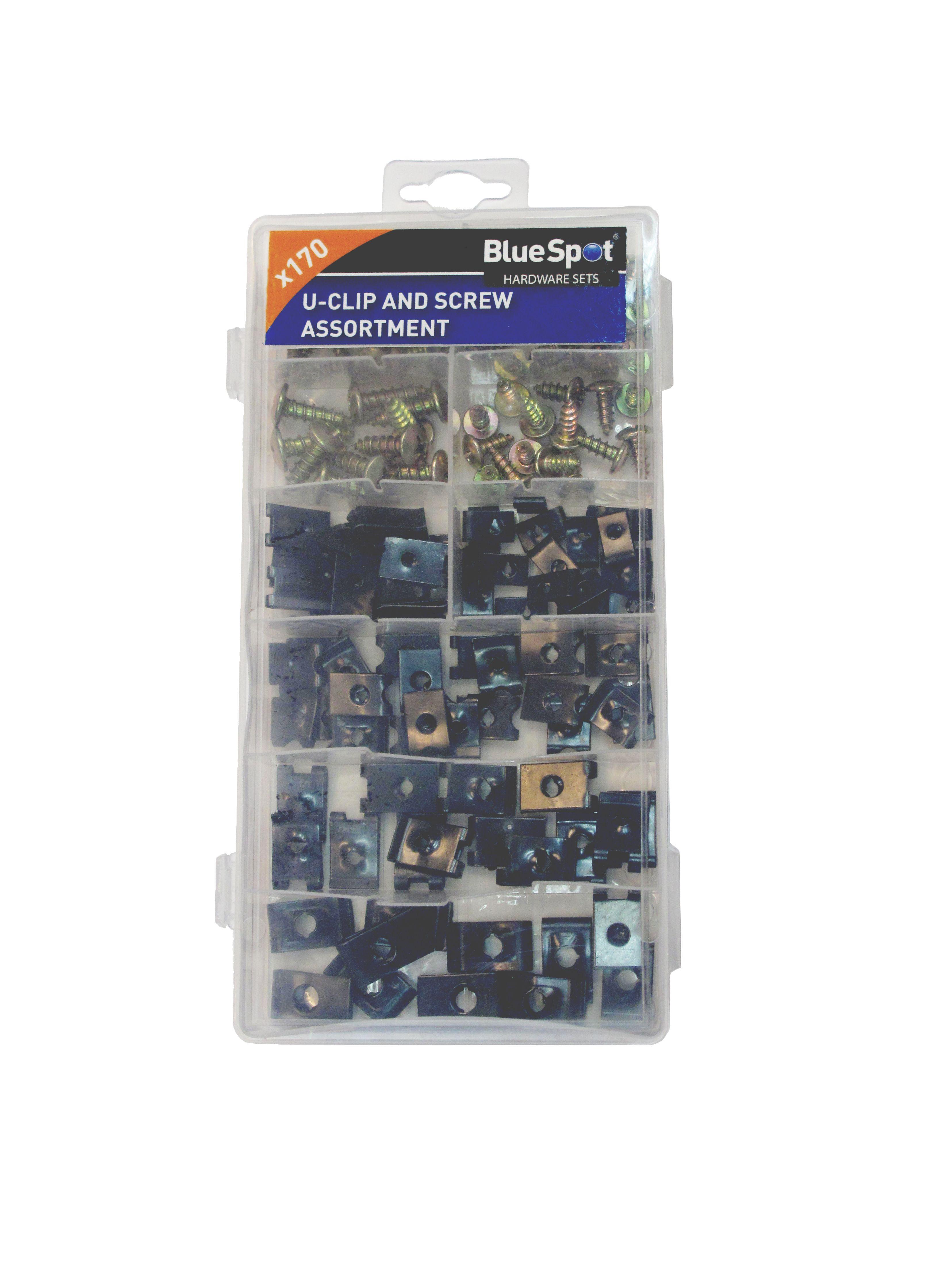 Blue Spot Tools 170 PCE Assorted U-Clip and Screw Set