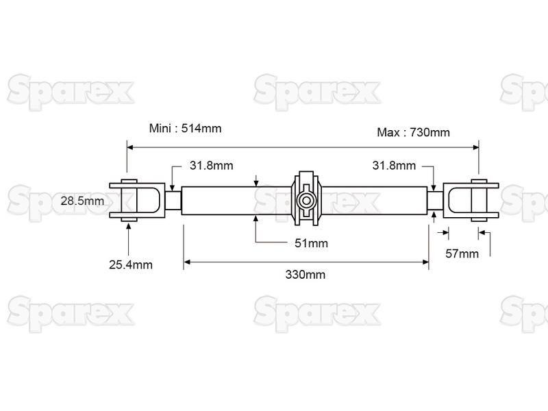 Ratchet Link Assembly - Double Clevis