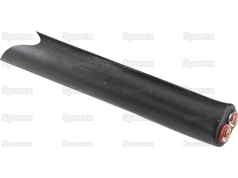 Electrical Cable - 2 Core, 4mm°² Cable, Black (Length: 50M), ()
