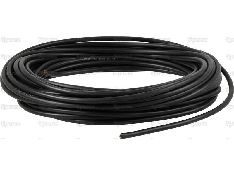 Electrical Cable - 1 Core, 16mm°² Cable, Black (Length: 25M), ()