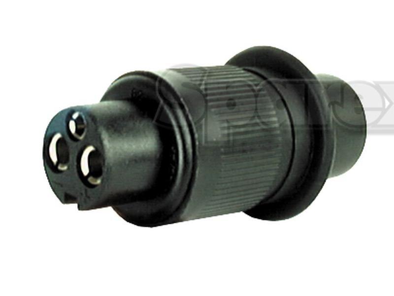 3 Pin Plastic Auxiliary Plug (Female) | Case, Cobo (1964853C1 25.033.200.01)