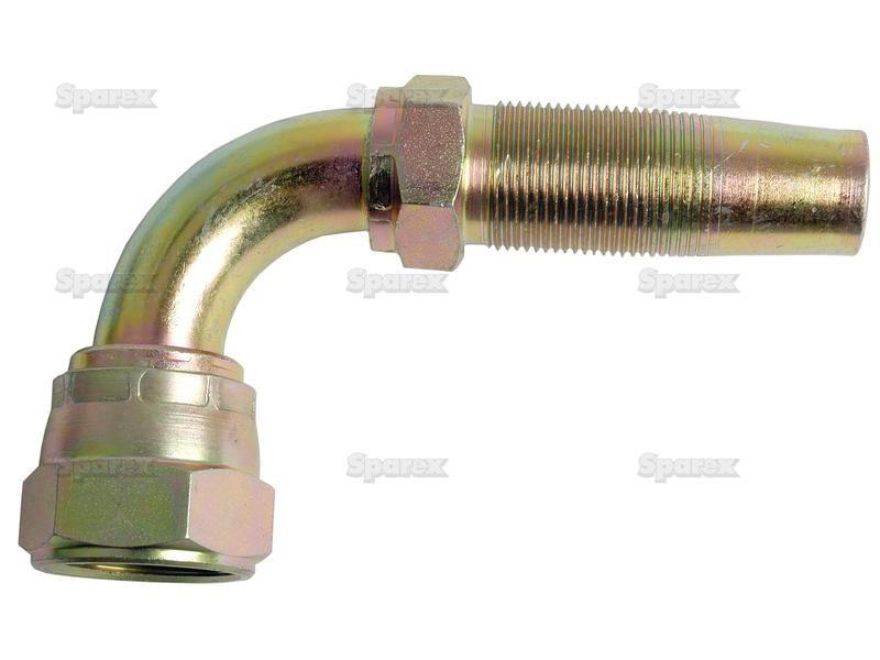 Hydraulic 2-Piece Re-usable Coupling insert 3/4'' x 1.1/16''JIC female 90 swept
