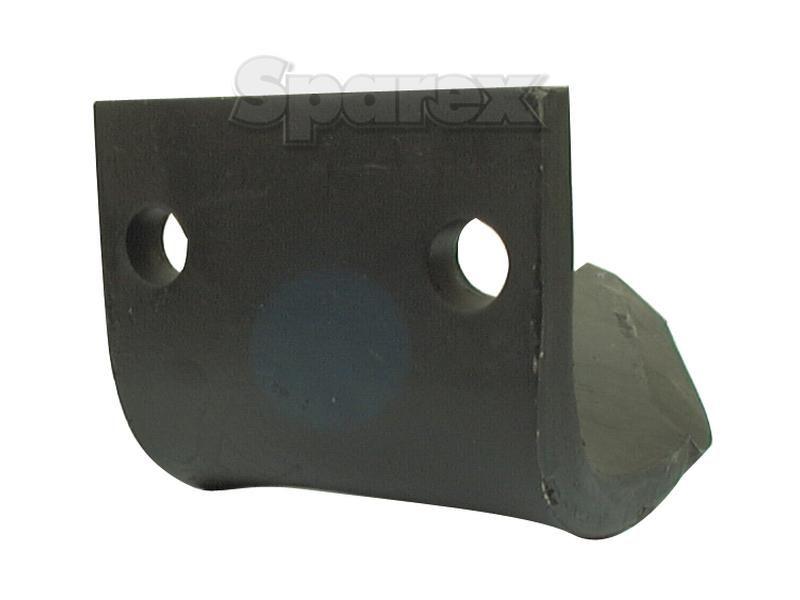 Power Harrow Blade 110x16x330mm LH. Hole centres: 76mm. Hole Ø 17.5mm. Replacement forDowdeswell. for Dowdeswell VARIOUS