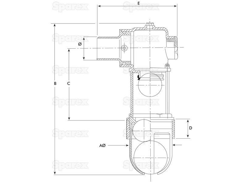 Overflow valve 80mm