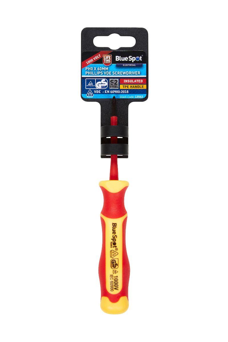 Blue Spot Tools PH0 X 60mm VDE Screwdriver