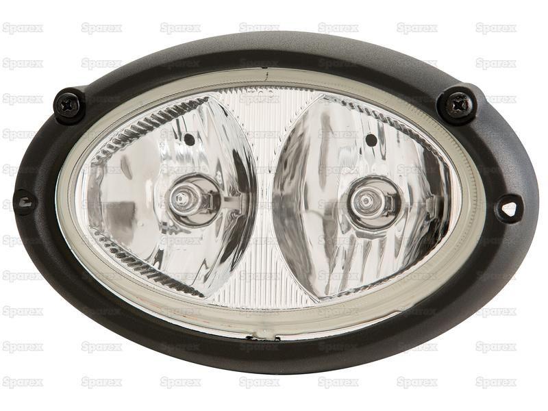 Halogen Work Light Oval Cab Mount - 12/36V (55W) for Massey Ferguson