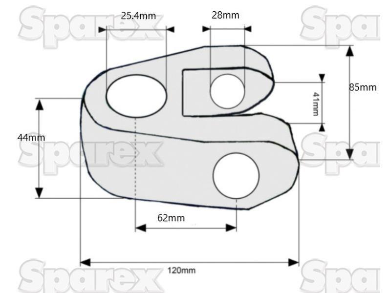 Top Link Knuckle End - Cat. 2