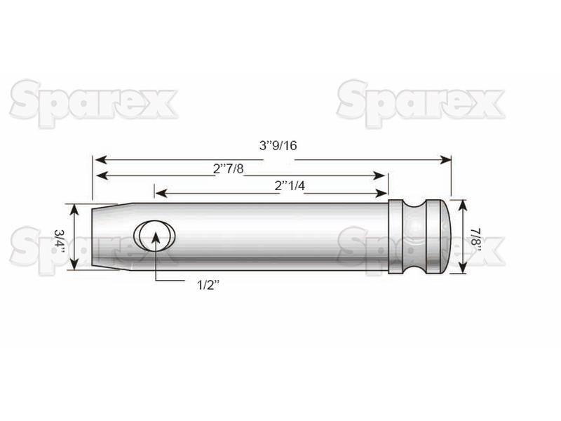 Top link pin 19x57mm Cat. 1 for White Oliver VARIOUS