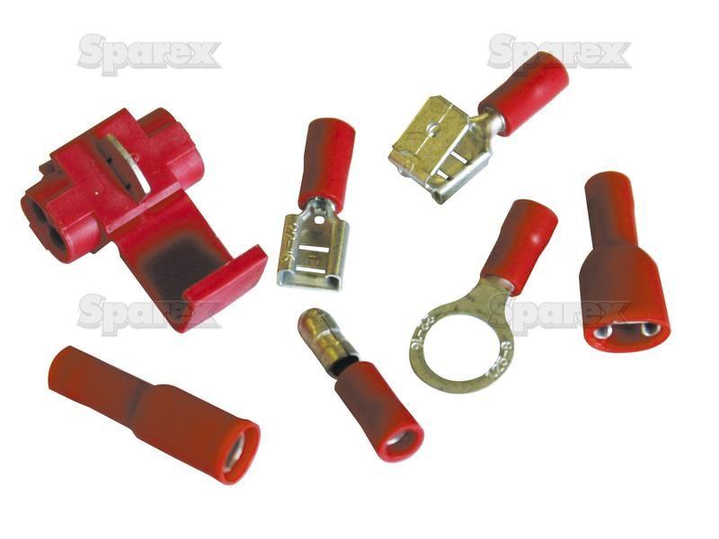 Pre Insulated Terminal Kit, Standard Crimp Red (Handipak 430 pcs.)