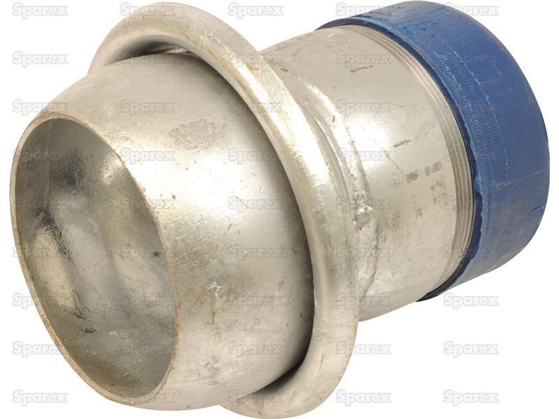 Coupling with Threaded End - Male 4'' (100mm) x 4'''' (Galvanised)