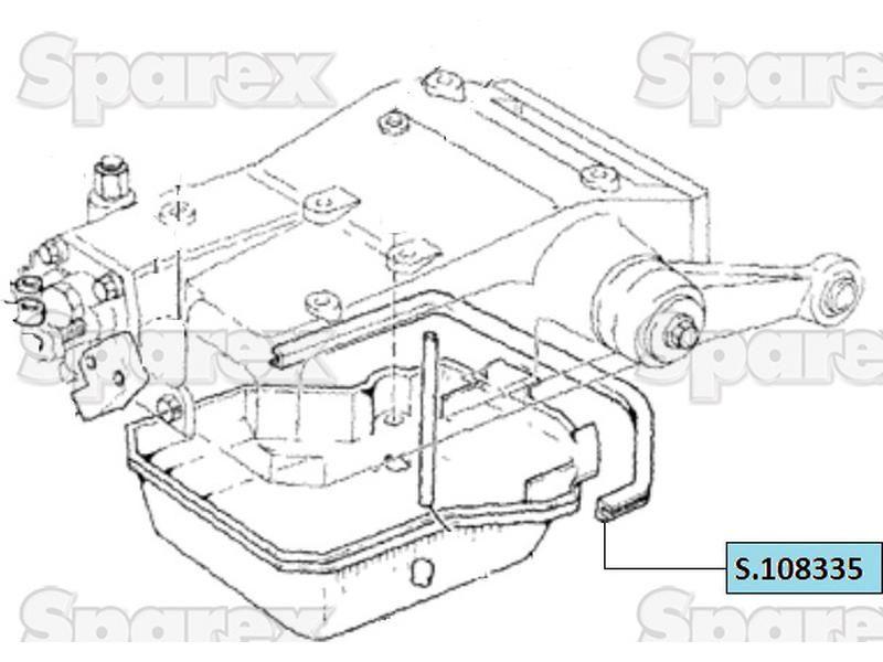 Rubber Flange Seal for Case IH, Fiat, Ford New Holland